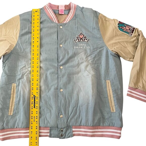 Disney Princesses Denim Women's Bomber Jacket Size 3X - BoxLunch Exclusive - Picture 3 of 10